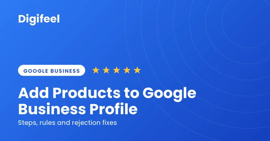 Guide banner on how to add products to a Google Business Profile