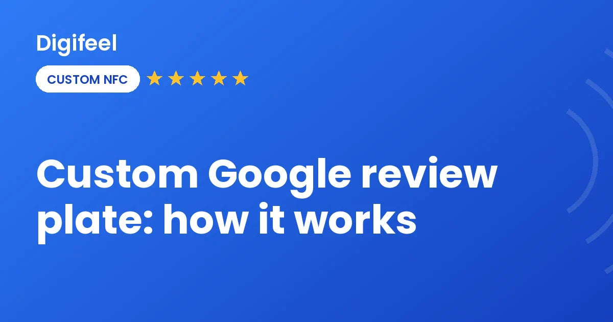 Custom Google Review Plate: How It Works – Digifeel