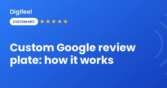 Custom branded Google review plate