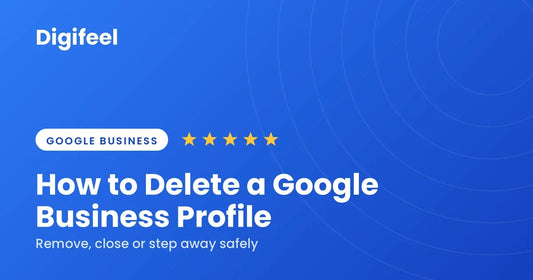 Guide banner on how to delete a Google Business Profile