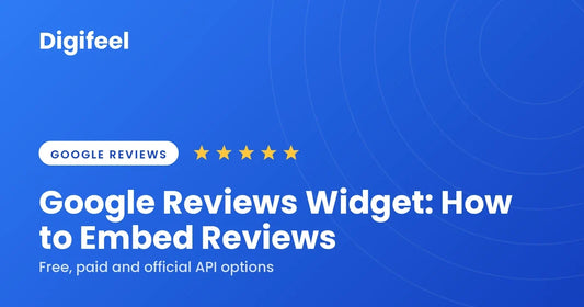 Guide banner on how to embed Google reviews on your website with a widget