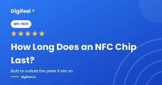Digifeel explanation of how long an NFC chip lasts in a review plate
