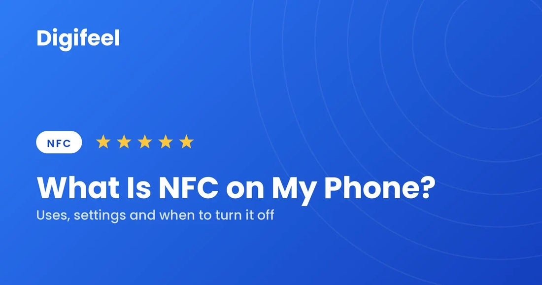 Guide banner explaining what NFC is on a phone and when to turn it off