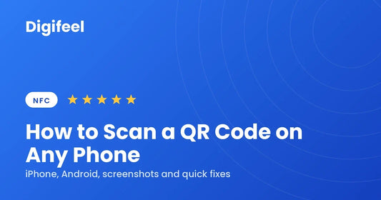 Guide banner on how to scan a QR code on any phone