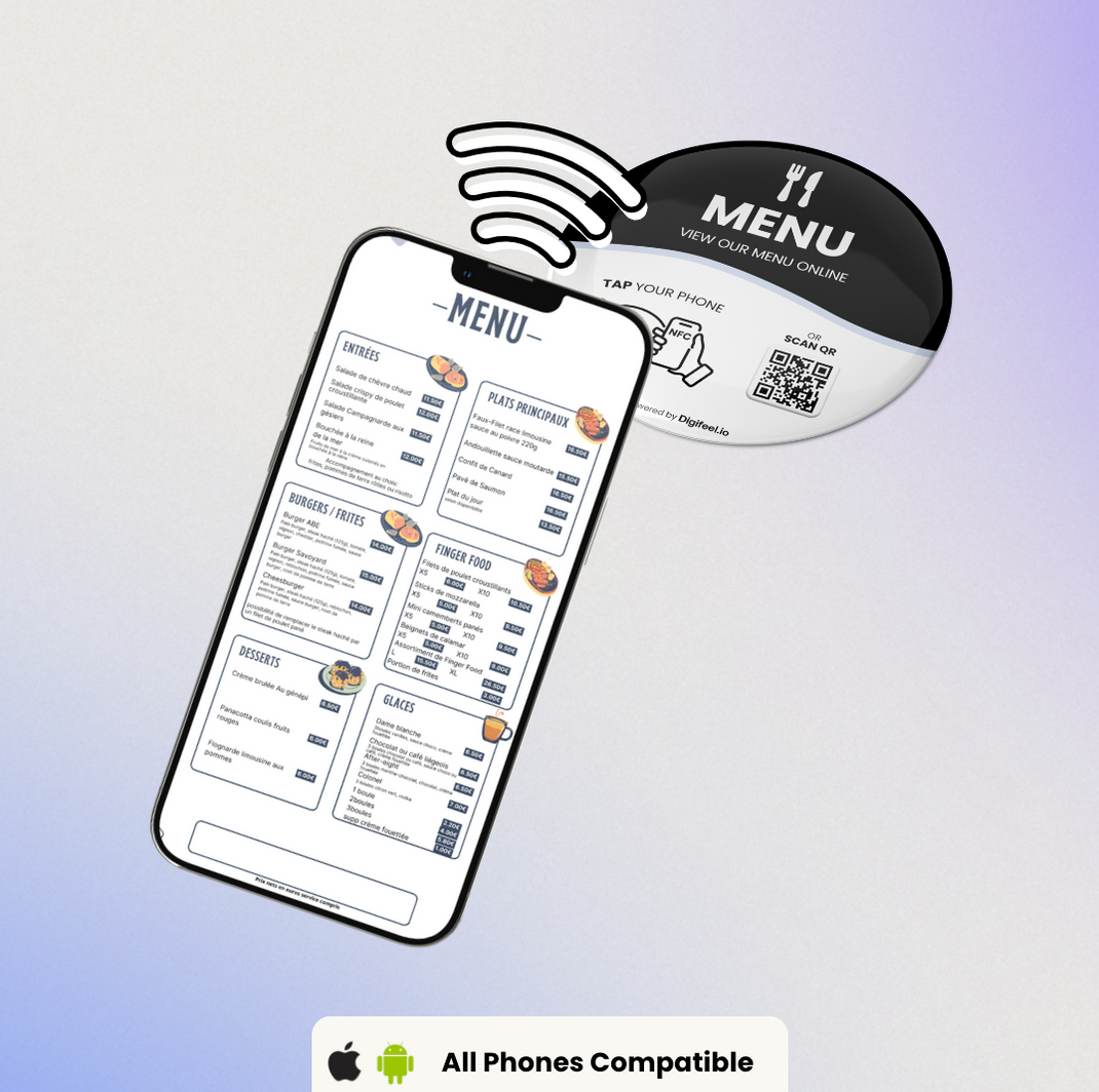 Menu Table Sticker Digifeel